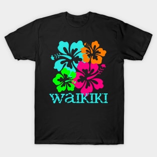 Waikiki Beach Tropical Paradise Travel Surf Ocean Vacay T-Shirt